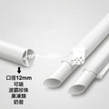 INDIVIDUAL PACKED PLA STRAW 12 x 230MM (THICK)