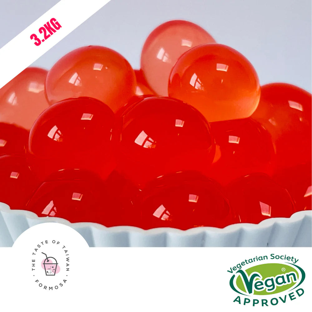 STRAWBERRY FLAVOURED POPPING BALLS 3.2KG